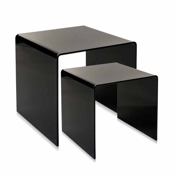 Designtische aus farbigem plexiglas, hergestellt in italien, spinoso
