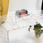 Moderne Plexiglas-Brückentabelle hergestellt in Italien, Bolly Viadurini