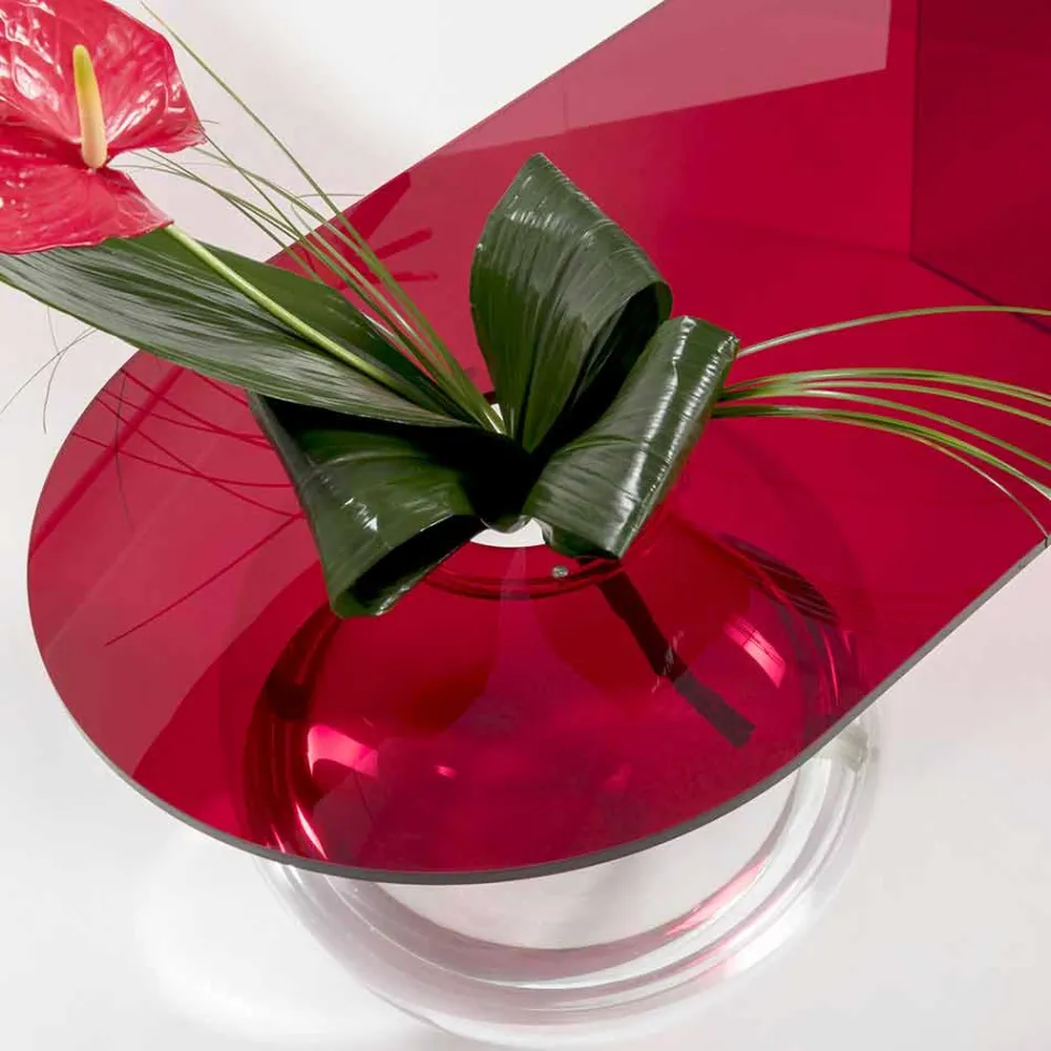 Moderne Plexiglas-Brückentabelle hergestellt in Italien, Bolly Viadurini