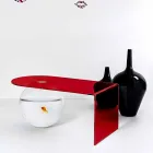 Moderne Plexiglas-Brückentabelle hergestellt in Italien, Bolly Viadurini