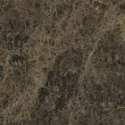 Hoher quadratischer Couchtisch aus schrägem Metall und matter Keramikplatte - Coriko Viadurini