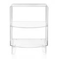Niedriger Nachttisch aus transparentem Plexiglas Made in Italy - Alamin
