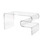 Dennis Couchtisch aus transparentem Plexiglas, hergestellt in Italien Viadurini