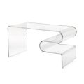 Dennis Couchtisch aus transparentem Plexiglas, hergestellt in Italien