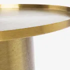 Design-Couchtisch aus vermessingtem Stahl - Kakta Viadurini