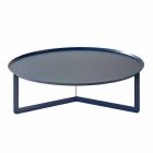 Niedriger Tisch für Wohnzimmer im Freien aus rundem Metall - Stephane Viadurini
