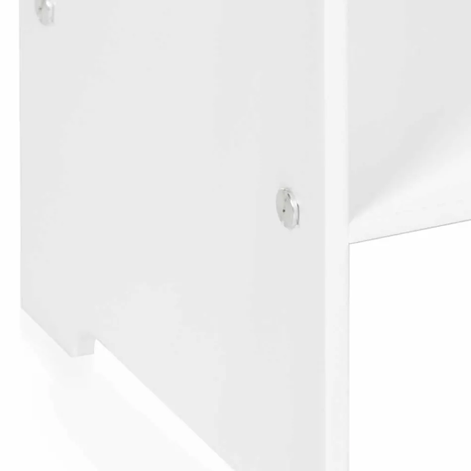 Mimi moderner Design weißer Couchtisch / Nachttisch, made in Italy Viadurini