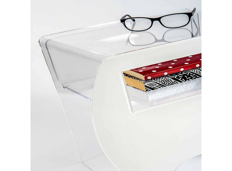 Couchtisch / Nachttisch aus Acrylglas im Mineo-Design