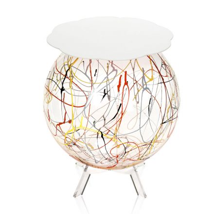 Vielseitiger Nachttisch aus recycelbarem farbigem Plexiglas - Paolone Viadurini