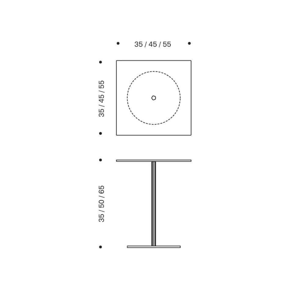 Couchtisch mit quadratischer Glas- oder Metallplatte, hergestellt in Italien – Anakin Viadurini