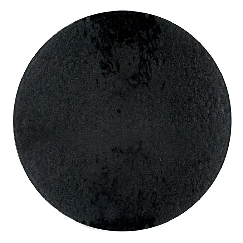 Couchtisch mit runder Platte aus Glas, hergestellt in Italien – Siste Viadurini