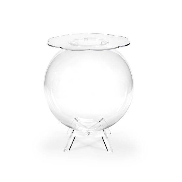 Mehrzweck-containertisch aus transparentem plexiglas, hergestellt in italien – scar