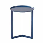 Runder Design-Couchtisch für Wohnzimmer aus farbigem Metall - Stephane Viadurini