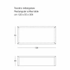 Couchtisch für Wohnzimmer aus farbigem Stahl, modernes Design - Josyane Viadurini