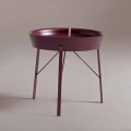 Couchtisch für Wohnzimmer in Stahl und farbigem Holz Modernes Design - Kokon