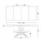 Transformable Design Couchtisch aus Made in Italy Holz - Vincenzo Viadurini