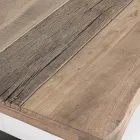 Homemotion Couchtisch aus Stahl und Tischplatte aus Akazienholz - Zalma Viadurini