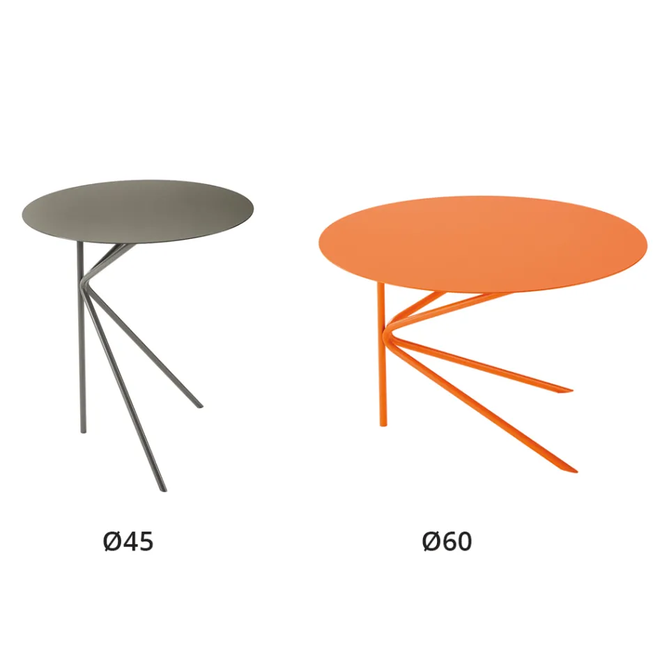 Hochwertiger Couchtisch aus farbigem Metall, hergestellt in Italien – Olesya Viadurini