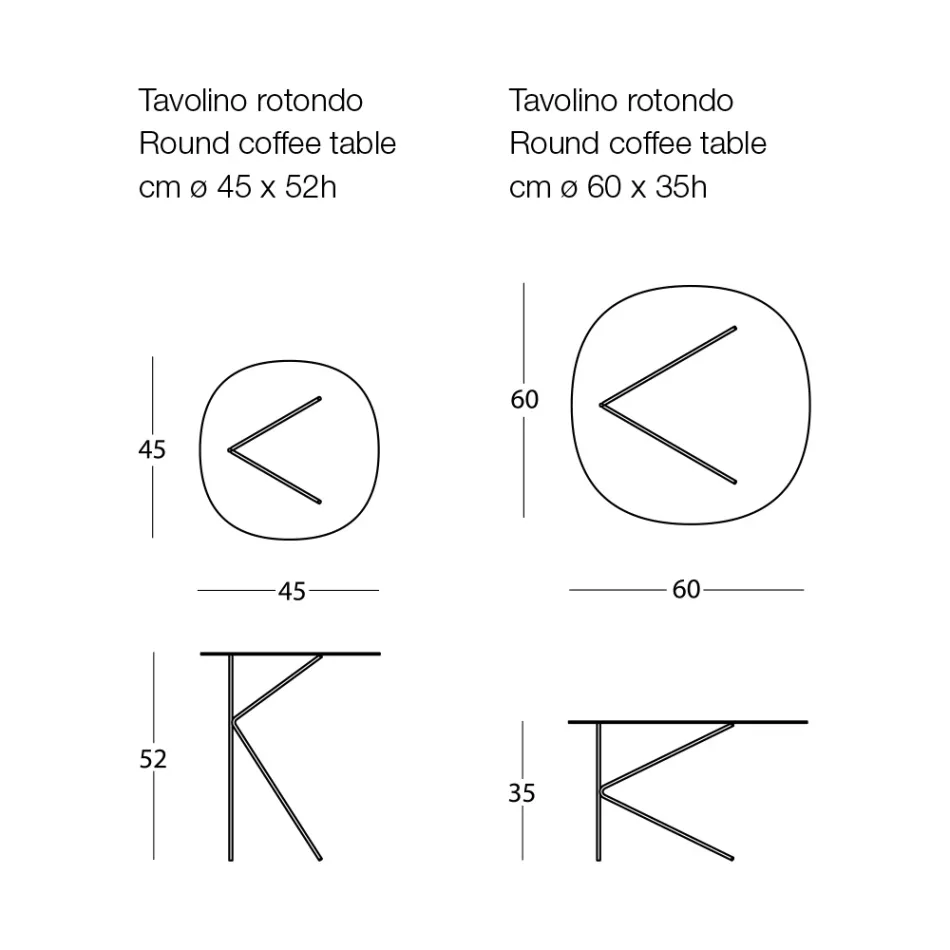 Hochwertiger Couchtisch aus farbigem Metall, hergestellt in Italien – Olesya Viadurini