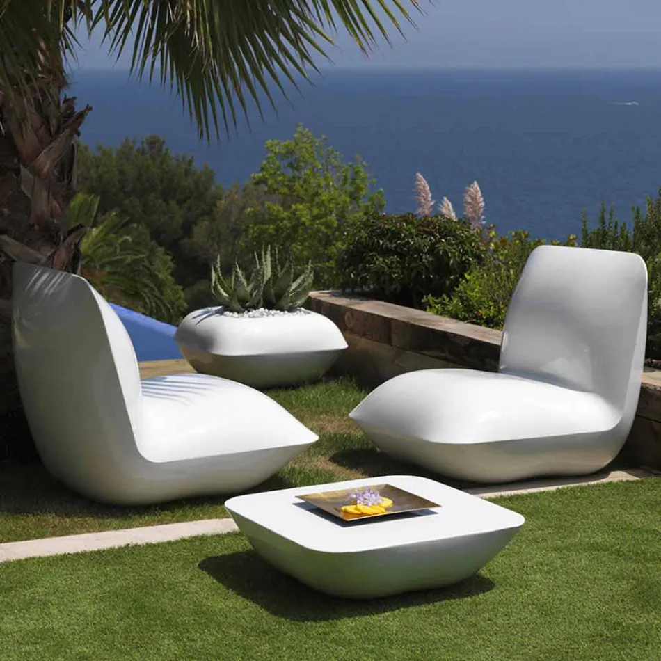 Pillow Vondom Outdoor Couchtisch, modernes Design, 67x67 cm Viadurini