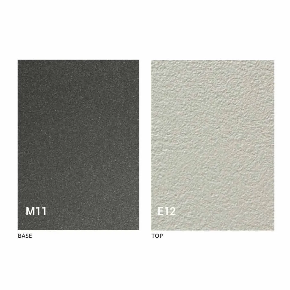 Transformierbarer Couchtisch mit Mörtel-Effekt-Platte Made in Italy - Romantisch Viadurini