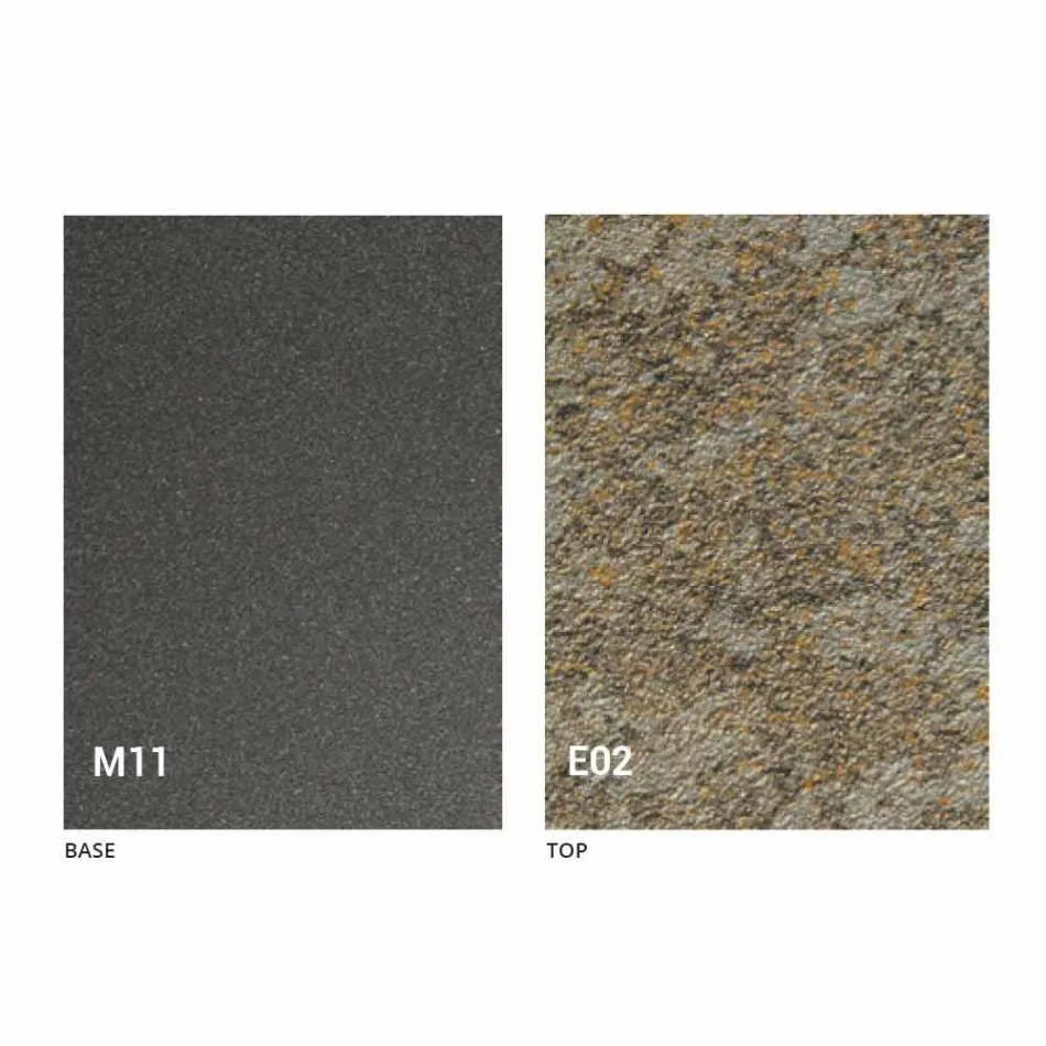 Transformierbarer Couchtisch mit Mörtel-Effekt-Platte Made in Italy - Romantisch Viadurini