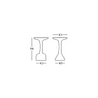 Outdoor-Couchtisch aus farbigem Polyethylen 96 cm Made in Italy - Uliveto Viadurini