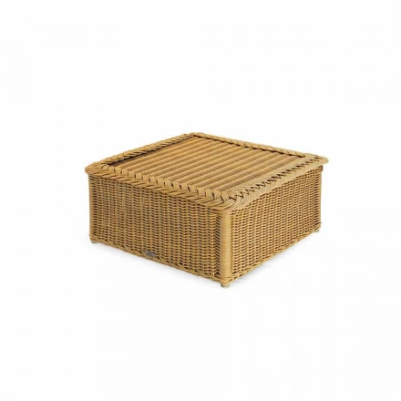 Tabelle für den Außenbereich komplett aus Polyethylen geflochtenen Hand Matt Viadurini