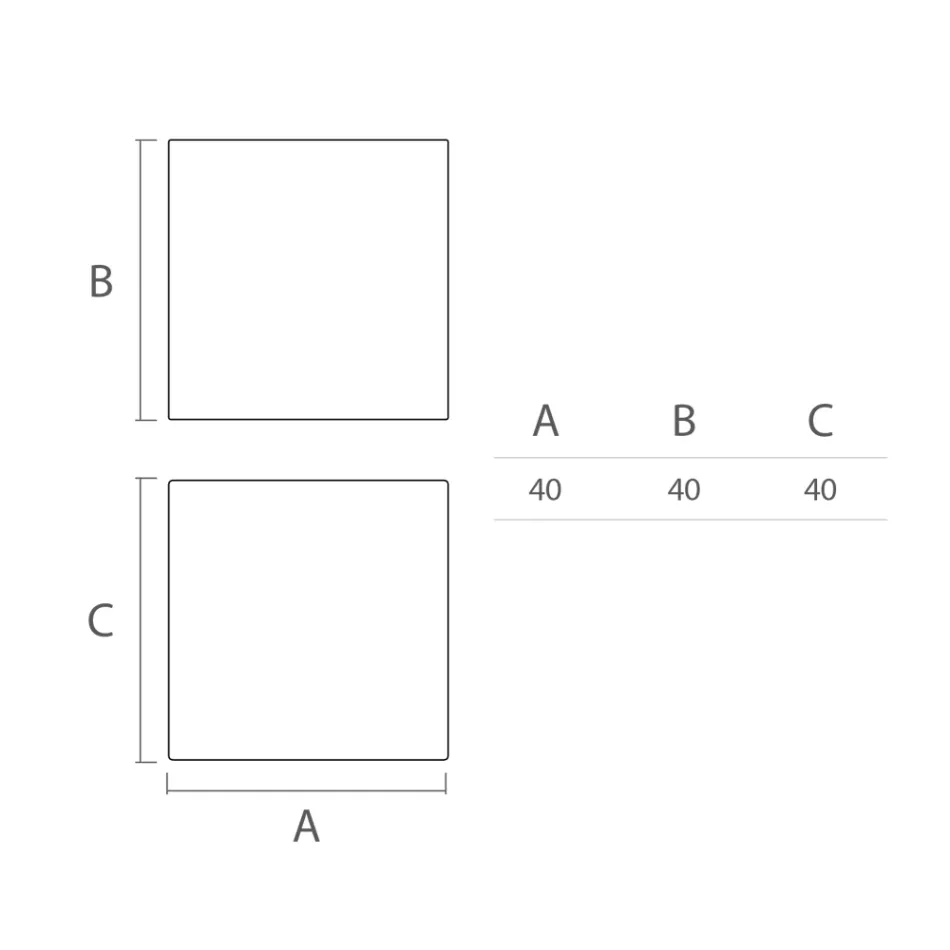 Heller Outdoor-Couchtisch aus weißem Polyethylen Made in Italy - Derti Viadurini