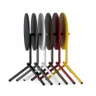 Runder Tisch aus Metall und Blech für den Außenbereich Made in Italy - Alberic Viadurini