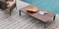 Design Outdoor-Couchtisch aus lackiertem Aluminium Varaschin System
