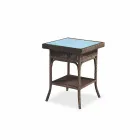 Kaffee-Garten 56x56 cm handgewebte Polyethylen Tschad Viadurini