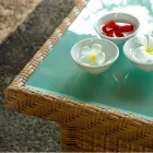 Kaffee-Garten 56x56 cm handgewebte Polyethylen Tschad Viadurini