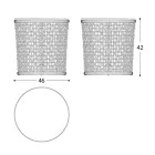 Garten-Couchtischgestell aus Aluminium Made in Italy - Emma von Varaschin Viadurini