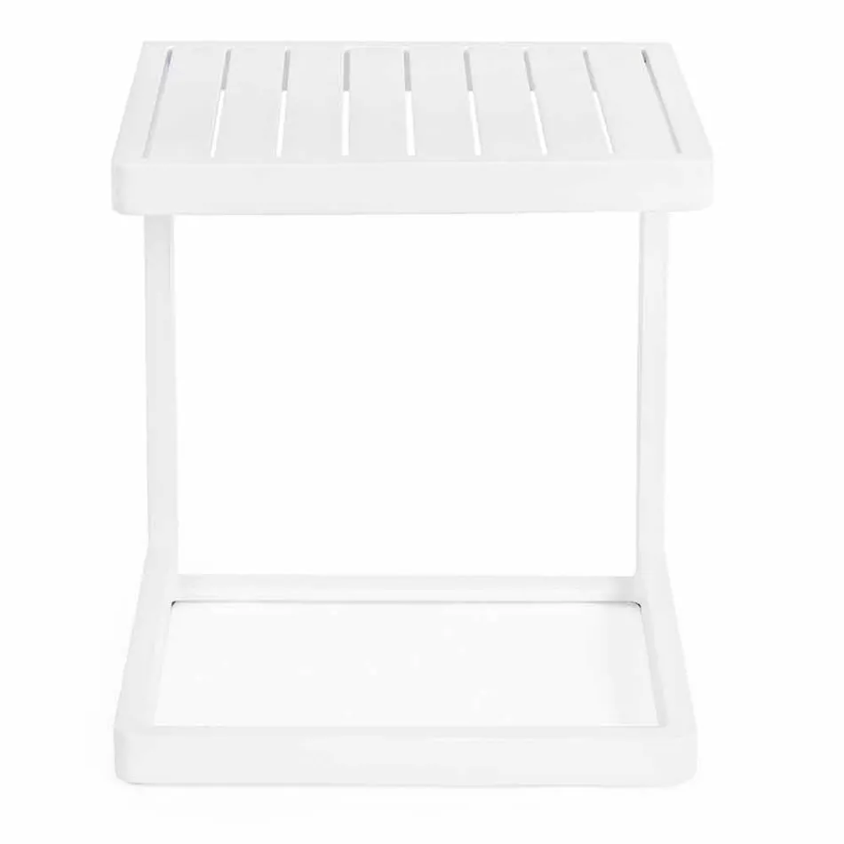 Homemotion Painted Aluminium Garden Couchtisch, 2 Stück - Rodric Viadurini