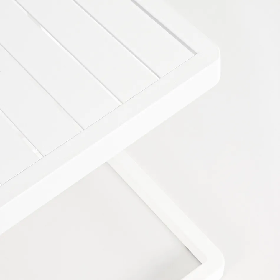 Garten-Couchtisch aus lackiertem Aluminium, Homemotion, 2 Stück – Rodric Viadurini