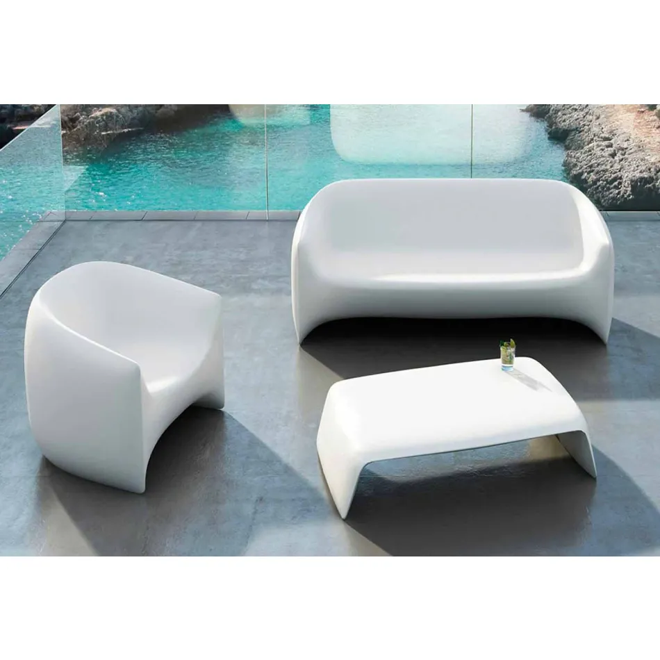 Blow by Vondom Gartentisch aus Polyethylen, modernes Design Viadurini