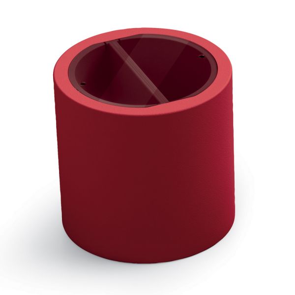 Garten-couchtisch aus polyethylen mit behälter made in italy - stracco