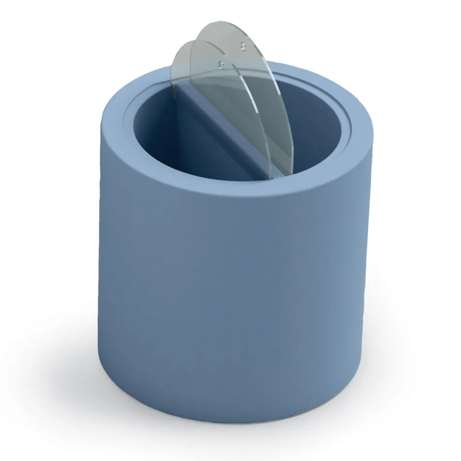 Garten-Couchtisch aus Polyethylen mit Behälter Made in Italy - Stracco Viadurini