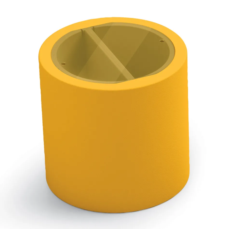 Garten-Couchtisch aus Polyethylen mit Behälter Made in Italy - Stracco Viadurini