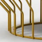 Garten-Couchtisch aus Glaskeramik und Metall Made in Italy - Guerrino Viadurini