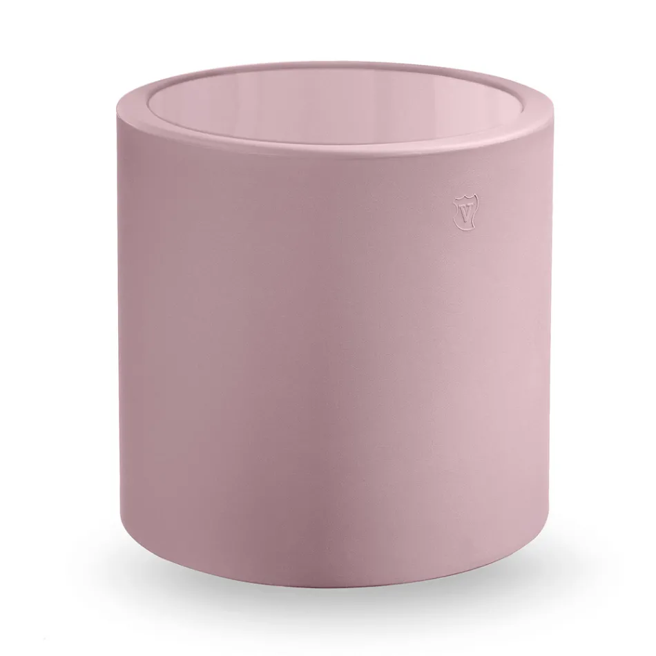 Runder Garten-Couchtisch aus farbigem Polyethylen Made in Italy - Noemi Viadurini