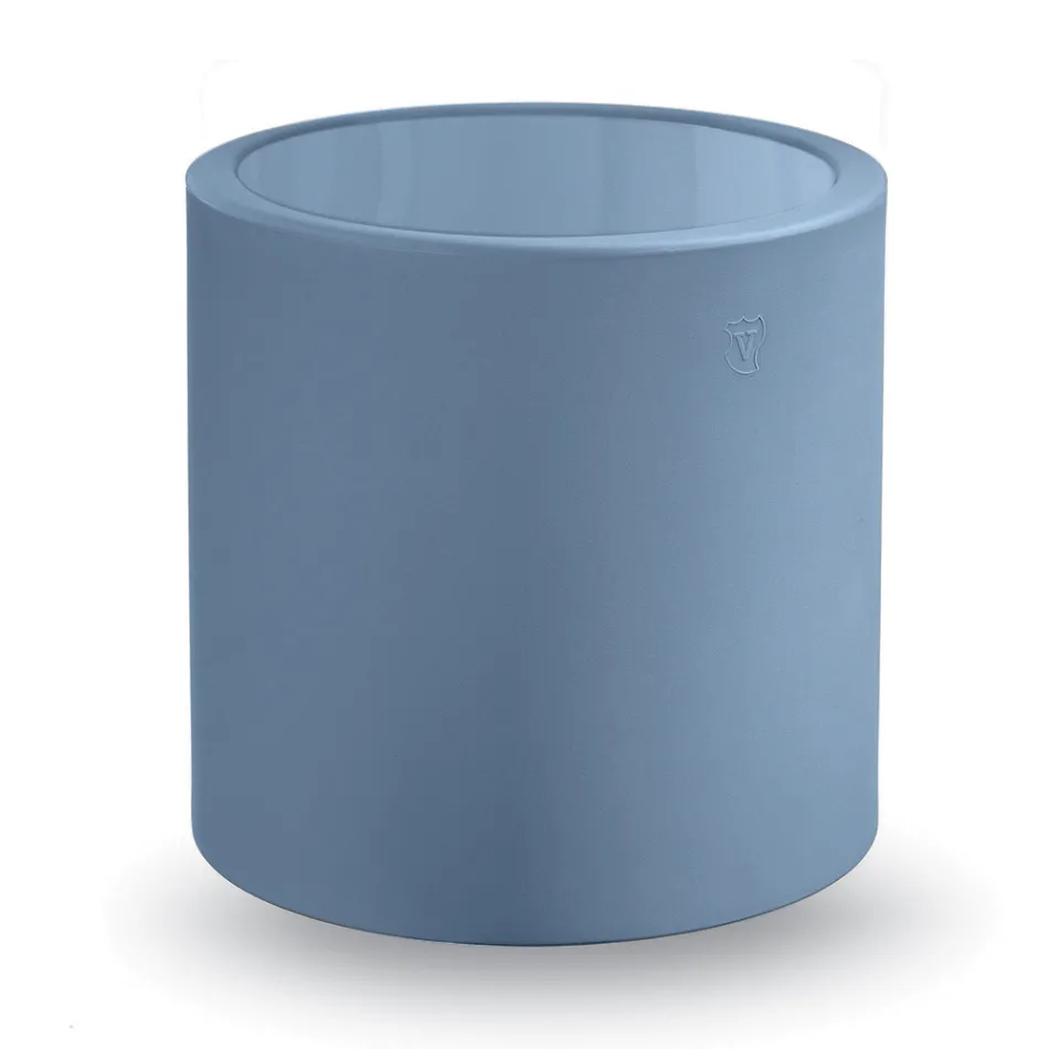 Runder Garten-Couchtisch aus farbigem Polyethylen Made in Italy - Noemi Viadurini