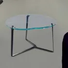 Artisan Couchtisch aus Glas und Stahl Made in Italy - Alicante Viadurini