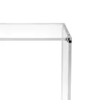Couchtisch mit 1 Regal aus transparentem Plexiglas, hergestellt in Italien – Mulan Viadurini