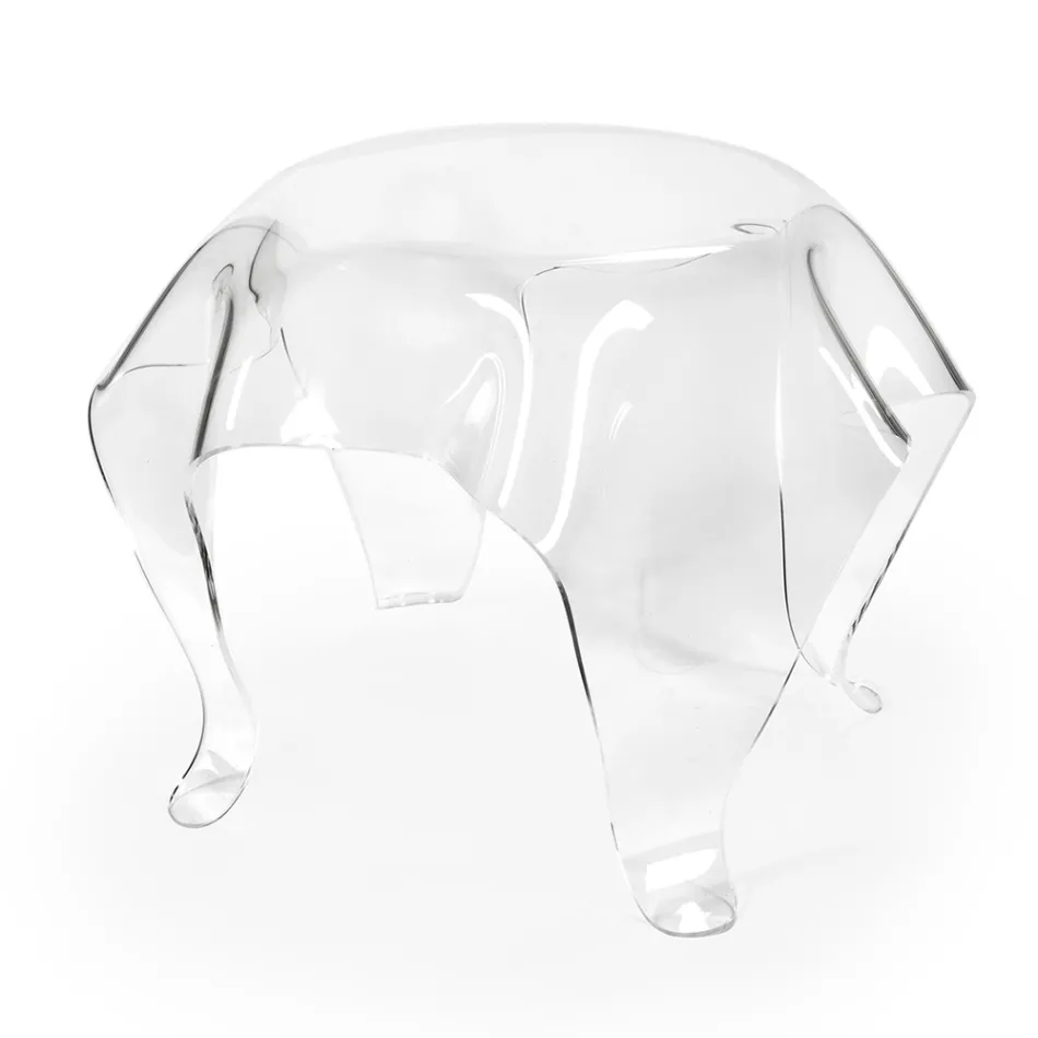 Couchtisch mit Platte und Gestell aus Plexiglas Made in Italy - Brento Viadurini