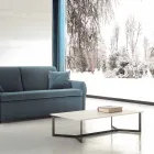 Couchtisch mit HPL Top Weißer Marmoreffekt Made in Italy - Indio Viadurini