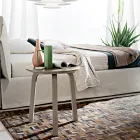 Wohnzimmer Couchtisch mit runder lackierter MDF-Platte Made in Italy, Precious - Tobiko Viadurini