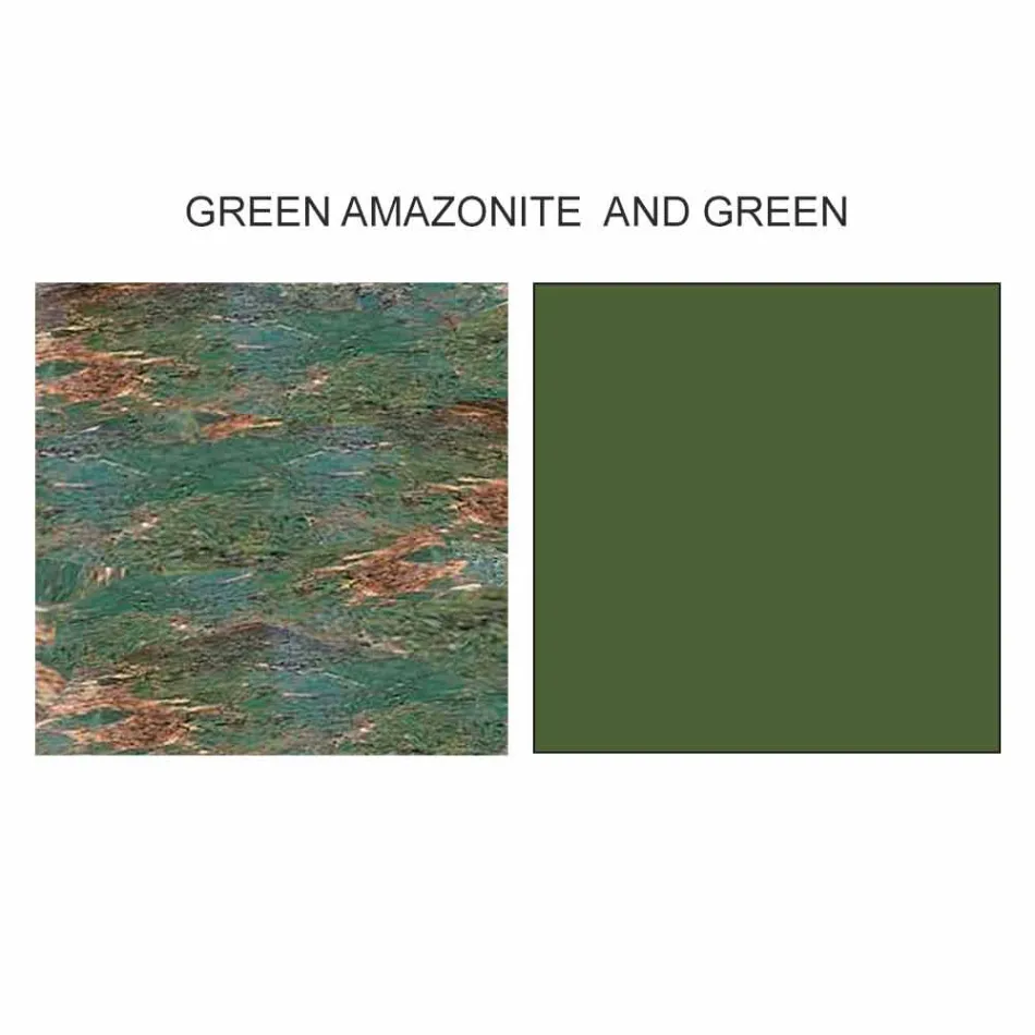 Design Couchtisch mit 2 runden Tops in Gres Made in Italy - Stockholm Viadurini