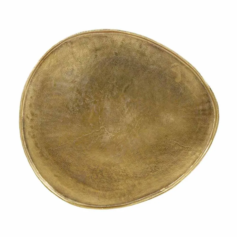 Homemotion Design Couchtisch mit Aluminiumplatte - Yamila Viadurini